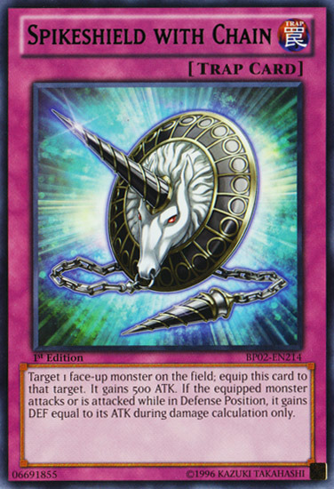 Spikeshield with Chain [BP02-EN214] Rare | Odin's Place