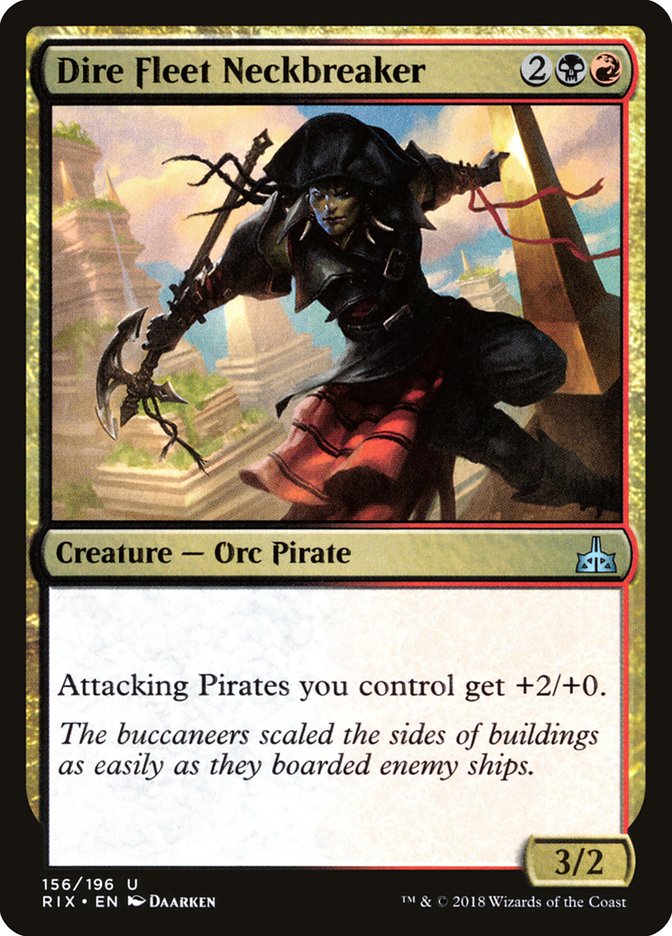 Dire Fleet Neckbreaker (156) [Rivals of Ixalan] | Odin's Place