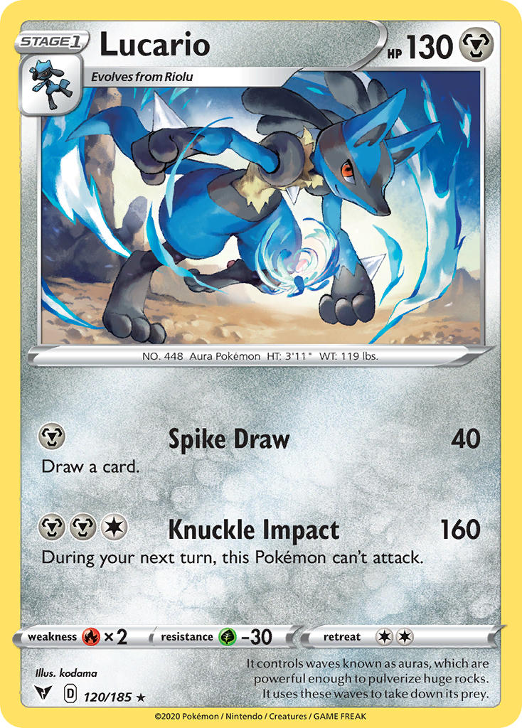 Lucario (120/185) [Sword & Shield: Vivid Voltage] | Odin's Place