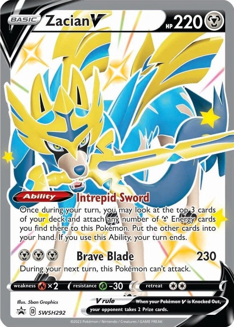 Zacian V (SWSH292) [Sword & Shield: Black Star Promos] | Odin's Place