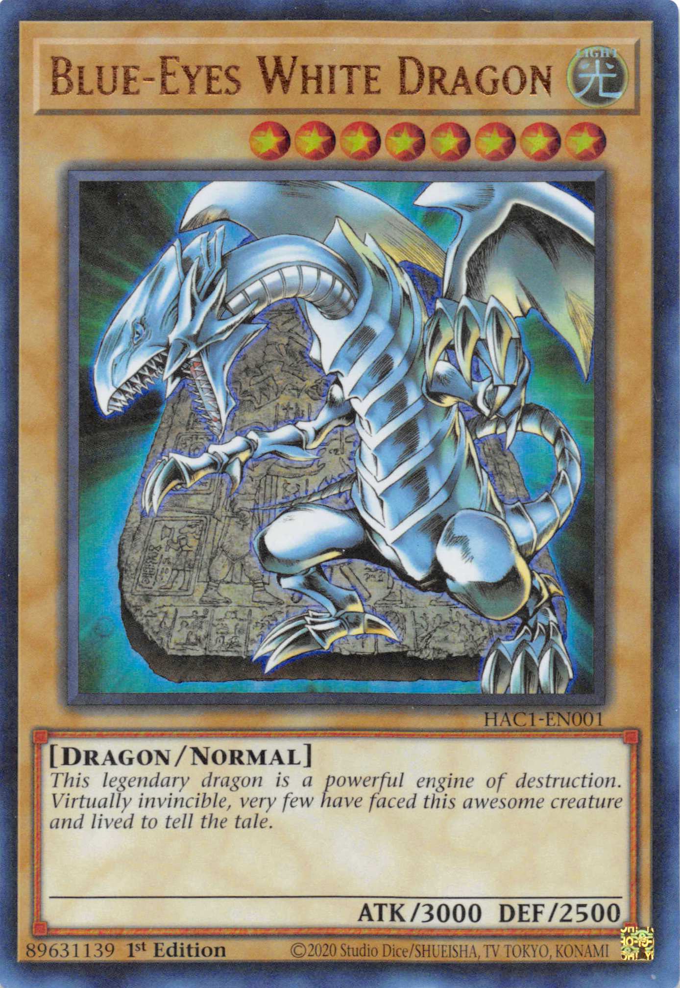 Blue-Eyes White Dragon (Duel Terminal) [HAC1-EN001] Parallel Rare | Odin's Place