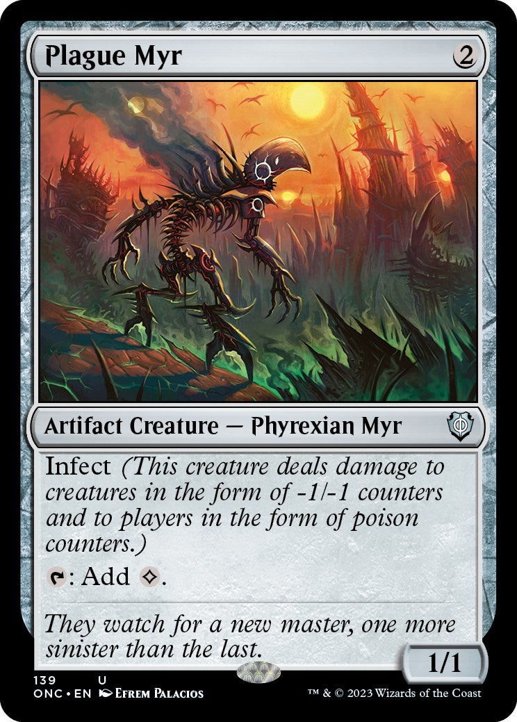 Plague Myr [Phyrexia: All Will Be One Commander] | Odin's Place