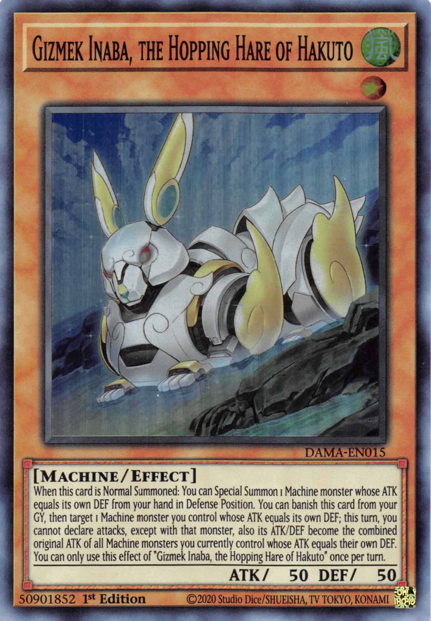 Gizmek Inaba, the Hopping Hare of Hakuto [DAMA-EN015] Super Rare | Odin's Place