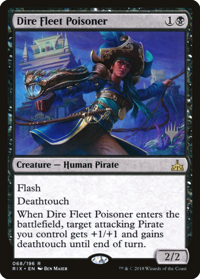 Dire Fleet Poisoner (Promo Pack) [Rivals of Ixalan Promos] | Odin's Place