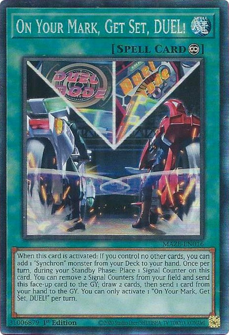 On Your Mark, Get Set, DUEL! [MAZE-EN016] Collector's Rare | Odin's Place