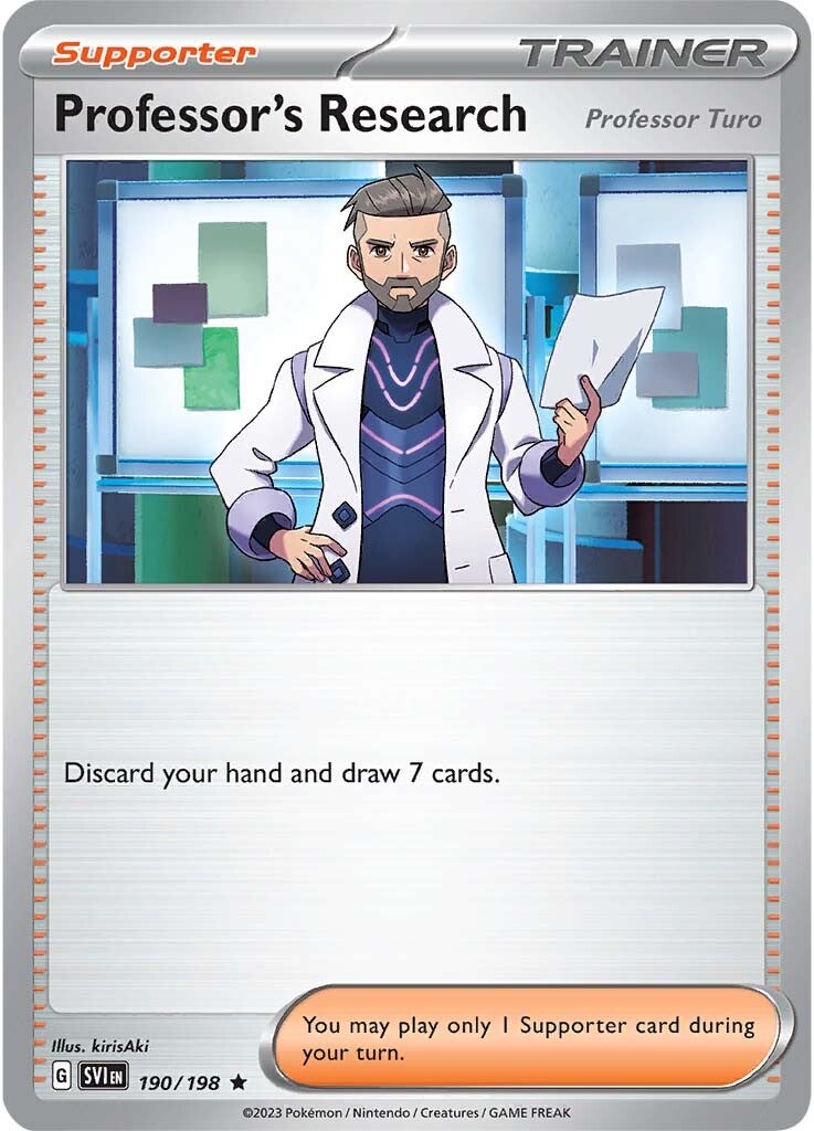 Professor's Research (Professor Turo) (190/198) [Scarlet & Violet: Base Set] | Odin's Place