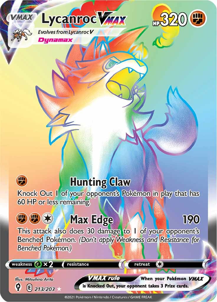 Lycanroc VMAX (213/203) [Sword & Shield: Evolving Skies] | Odin's Place