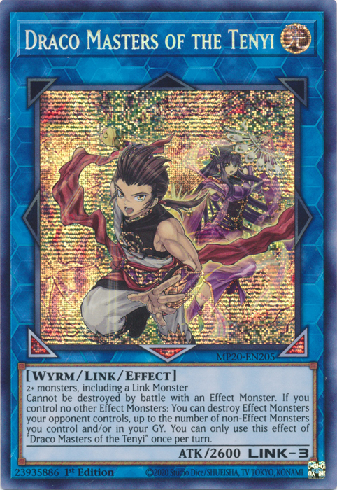 Draco Masters of the Tenyi [MP20-EN205] Prismatic Secret Rare | Odin's Place