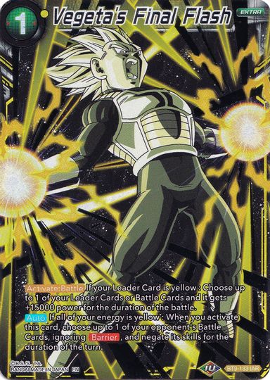 Vegeta's Final Flash (Collector's Selection Vol. 1) (BT9-133) [Promotion Cards] | Odin's Place