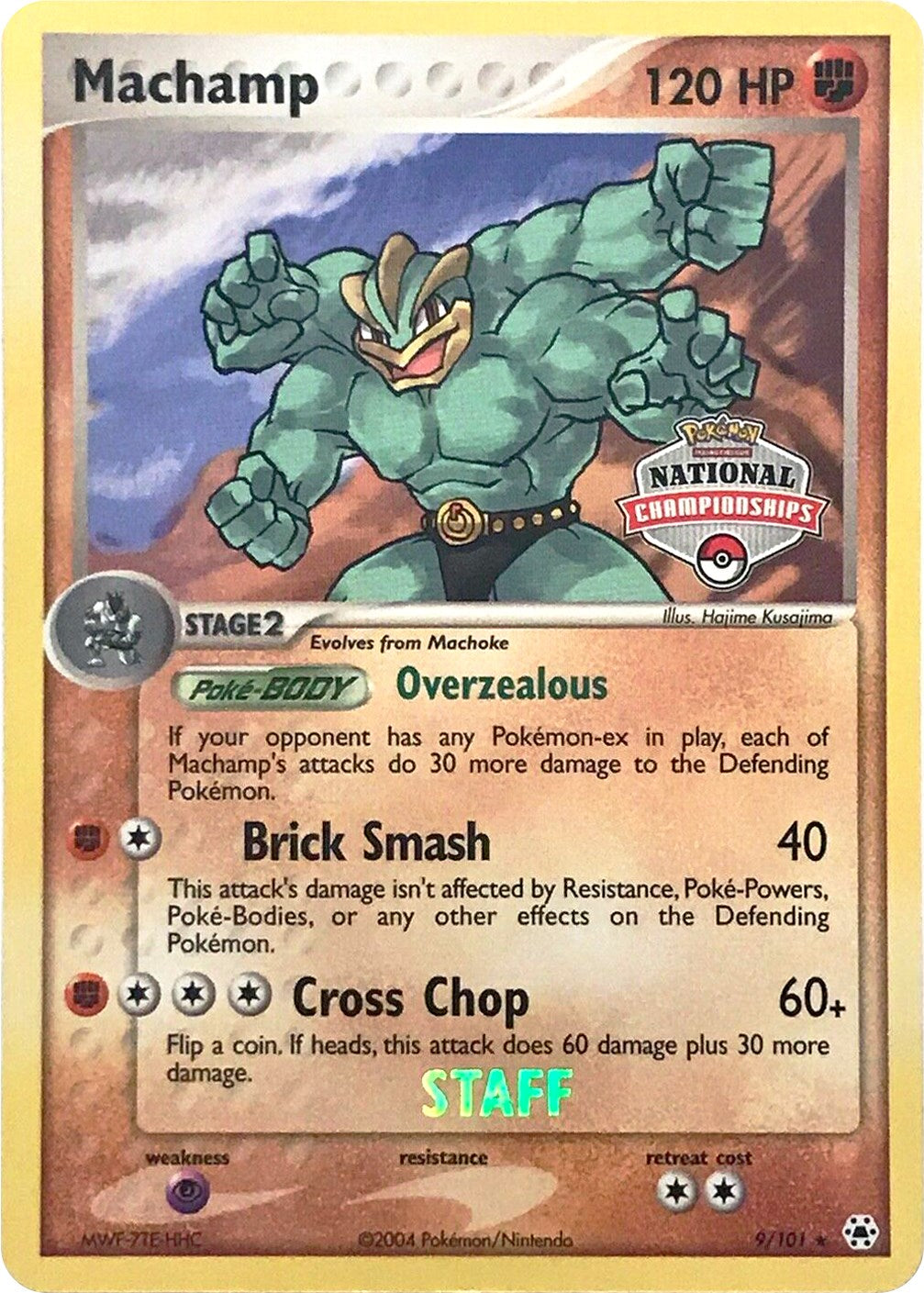 Machamp (9/101) (National Championships Promo) (Staff) [EX: Hidden Legends] | Odin's Place