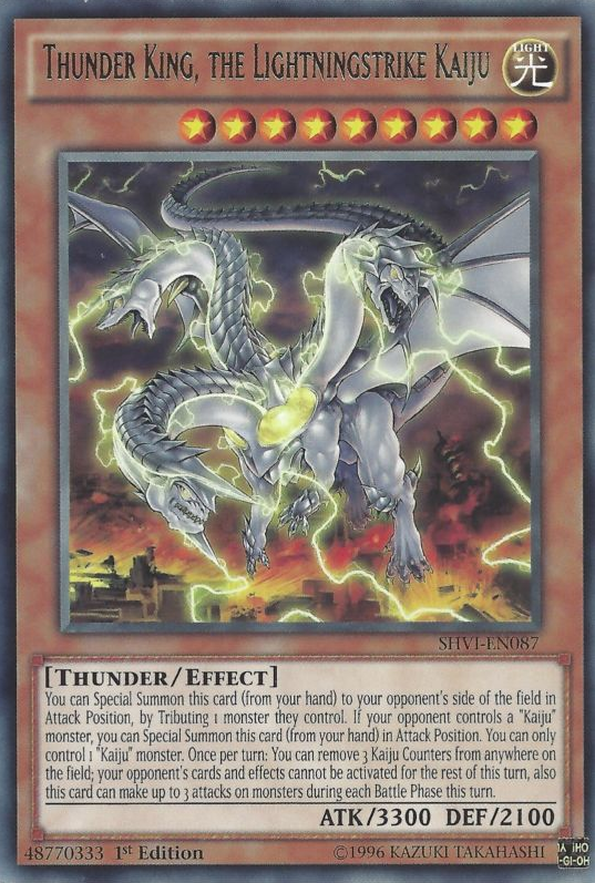 Thunder King, the Lightningstrike Kaiju [SHVI-EN087] Rare | Odin's Place