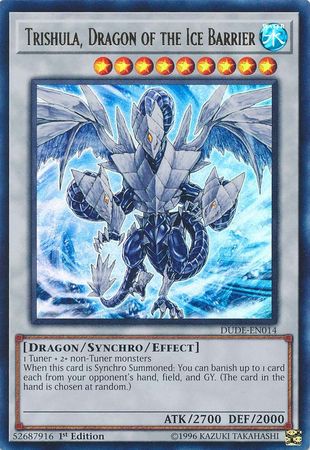 Trishula, Dragon of the Ice Barrier [DUDE-EN014] Ultra Rare | Odin's Place