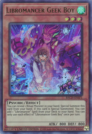 Libromancer Geek Boy [BACH-ENSP1] Ultra Rare | Odin's Place