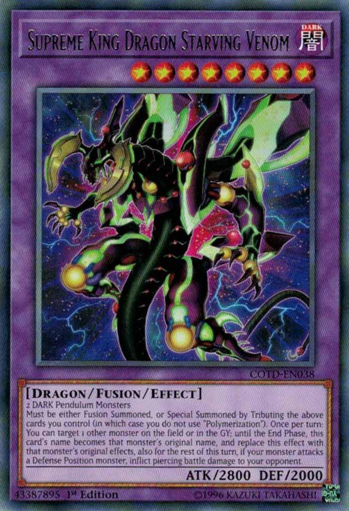 Supreme King Dragon Starving Venom [COTD-EN038] Rare | Odin's Place
