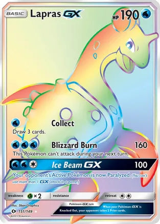Lapras GX (151/149) (Secret) Sun & Moon Base Set | Odin's Place