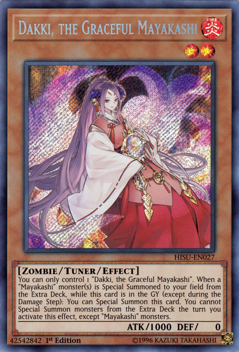 Dakki, the Graceful Mayakashi [HISU-EN027] Secret Rare | Odin's Place