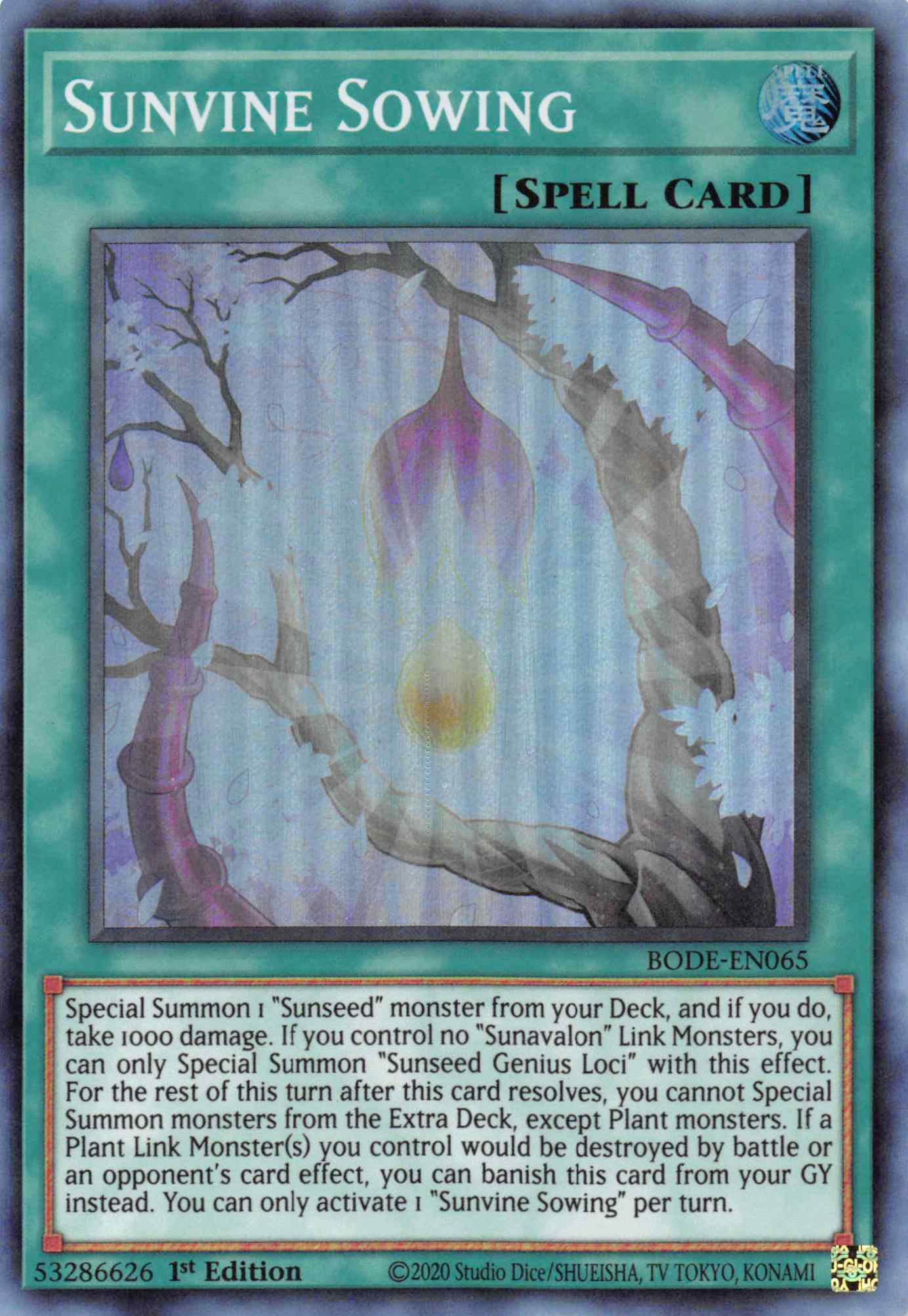 Sunvine Sowing [BODE-EN065] Super Rare | Odin's Place