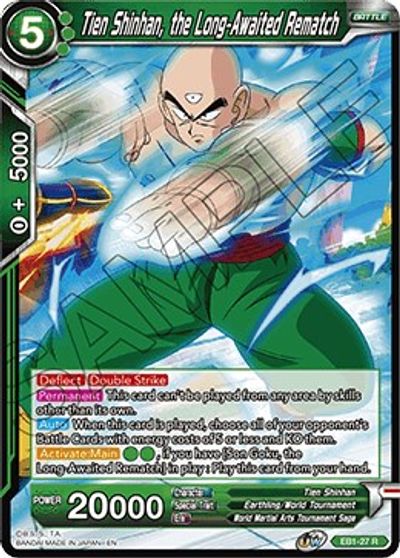 Tien Shinhan, the Long-Awaited Rematch (EB1-027) [Battle Evolution Booster] | Odin's Place