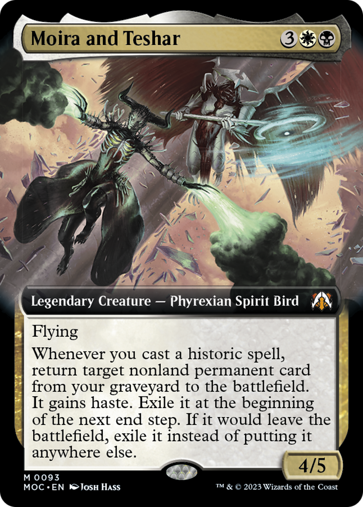 Moira and Teshar (Extended Art) [March of the Machine Commander] | Odin's Place
