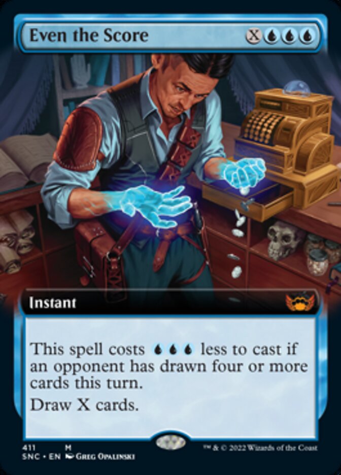 Even the Score (Extended Art) [Streets of New Capenna] | Odin's Place