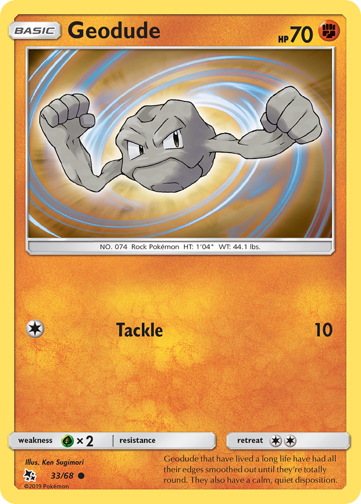 Geodude (33/68) [Sun & Moon: Hidden Fates] | Odin's Place