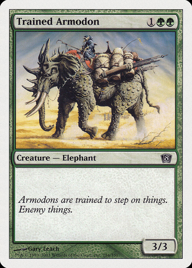 Trained Armodon (284) [Eighth Edition] | Odin's Place