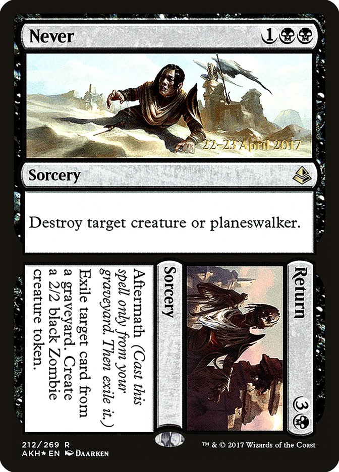 Never // Return (212) [Amonkhet Prerelease Promos] | Odin's Place