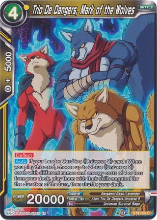 Trio De Dangers, Mark of the Wolves (Reprint) (BT9-065) [Battle Evolution Booster] | Odin's Place