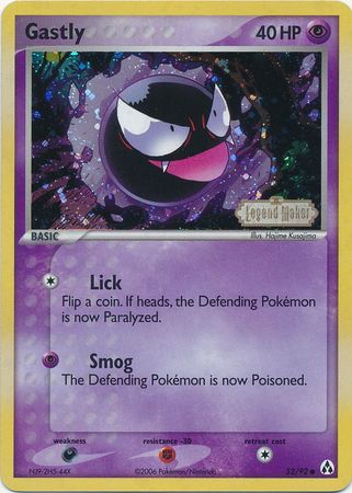 Gastly (52/92) (Stamped) [EX: Legend Maker] | Odin's Place