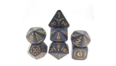 Game Habit Guinness Stout Metal Poly 7 Dice Set | Odin's Place