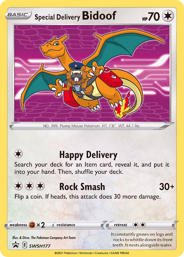 Special Delivery Bidoof (SWSH177) [Sword & Shield: Black Star Promos] | Odin's Place