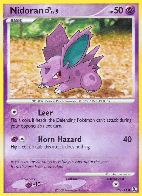 Nidoran (72/111) (Male) [Platinum: Rising Rivals] | Odin's Place