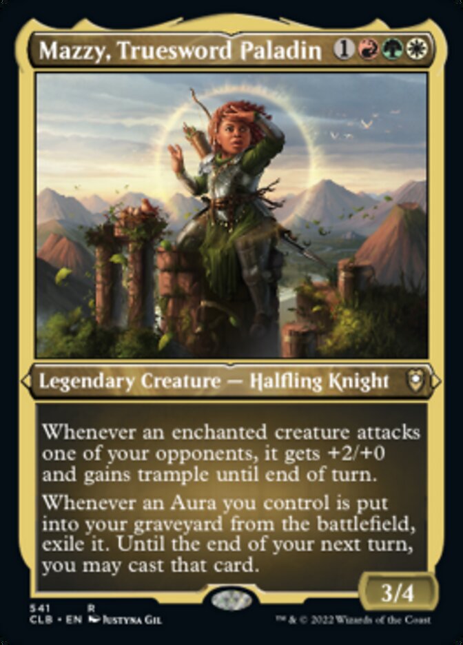 Mazzy, Truesword Paladin (Foil Etched) [Commander Legends: Battle for Baldur's Gate] | Odin's Place