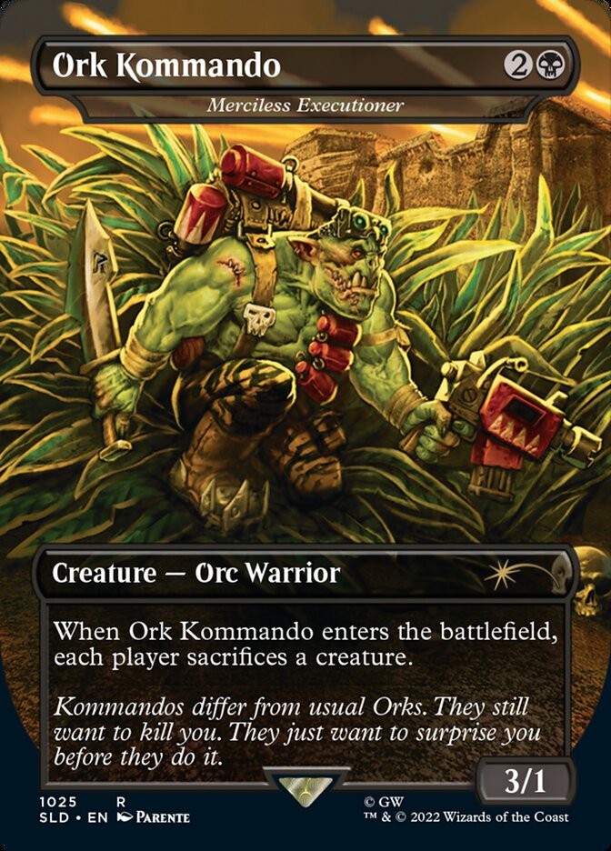 Ork Kommando - Merciless Executioner (Borderless) [Secret Lair Drop Series] | Odin's Place