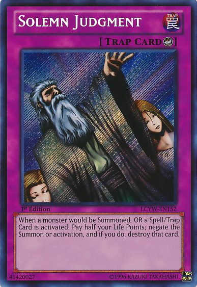Solemn Judgment [LCYW-EN152] Secret Rare | Odin's Place