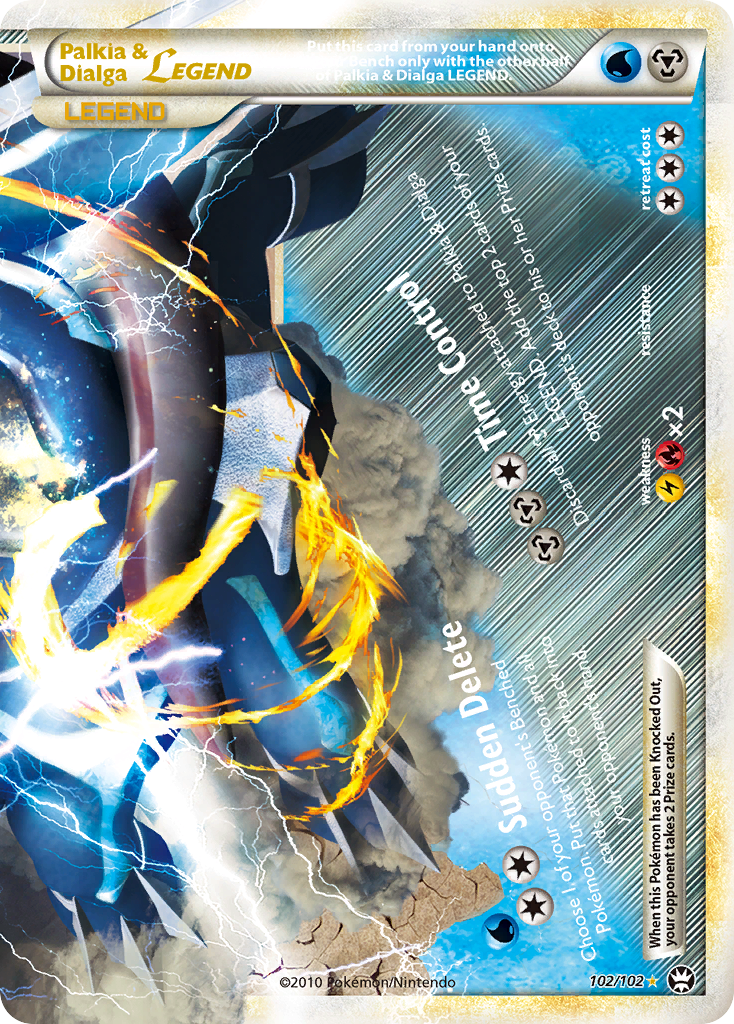 Palkia & Dialga LEGEND (102/102) [HeartGold & SoulSilver: Triumphant] | Odin's Place