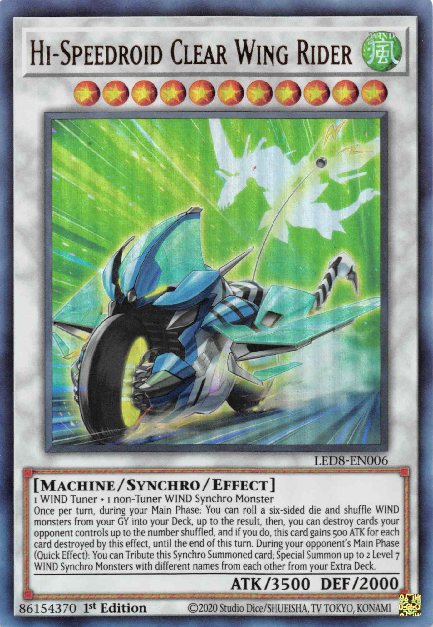 Hi-Speedroid Clear Wing Rider [LED8-EN006] Ultra Rare | Odin's Place
