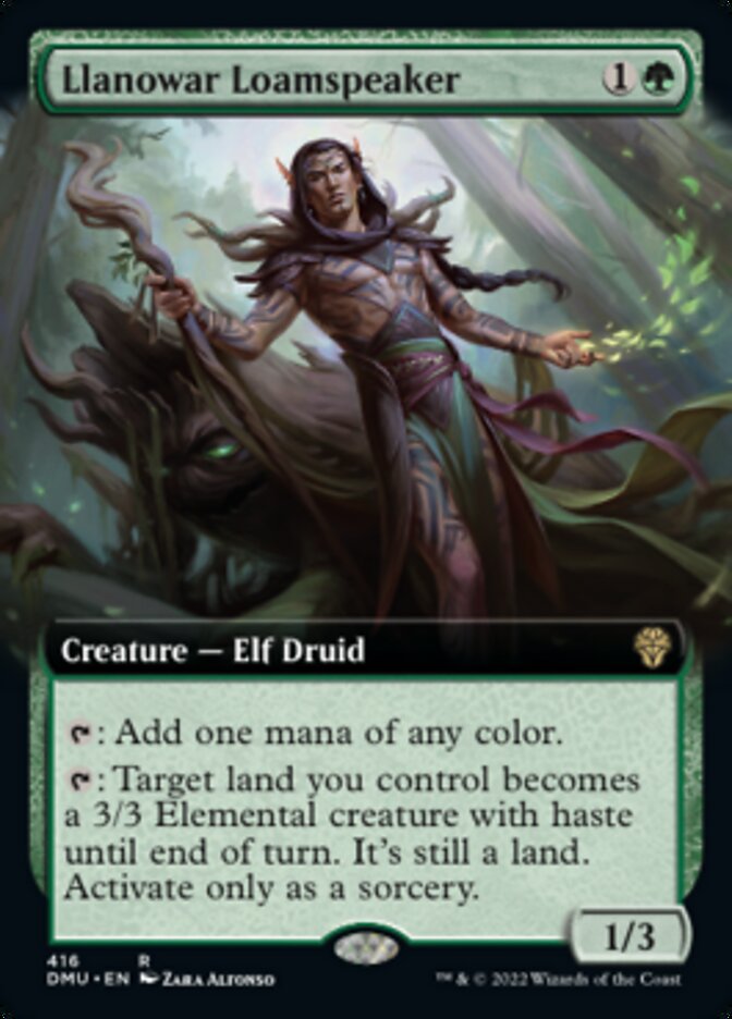 Llanowar Loamspeaker (Extended Art) [Dominaria United] | Odin's Place