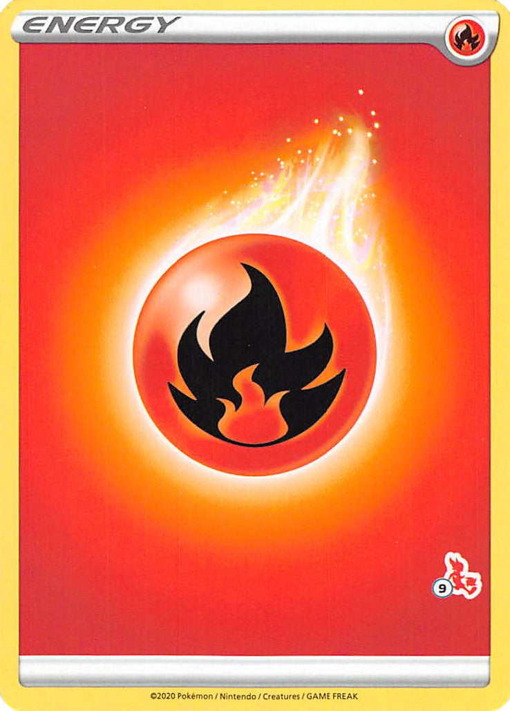 Fire Energy (Cinderace Stamp #9) [Battle Academy 2022] | Odin's Place