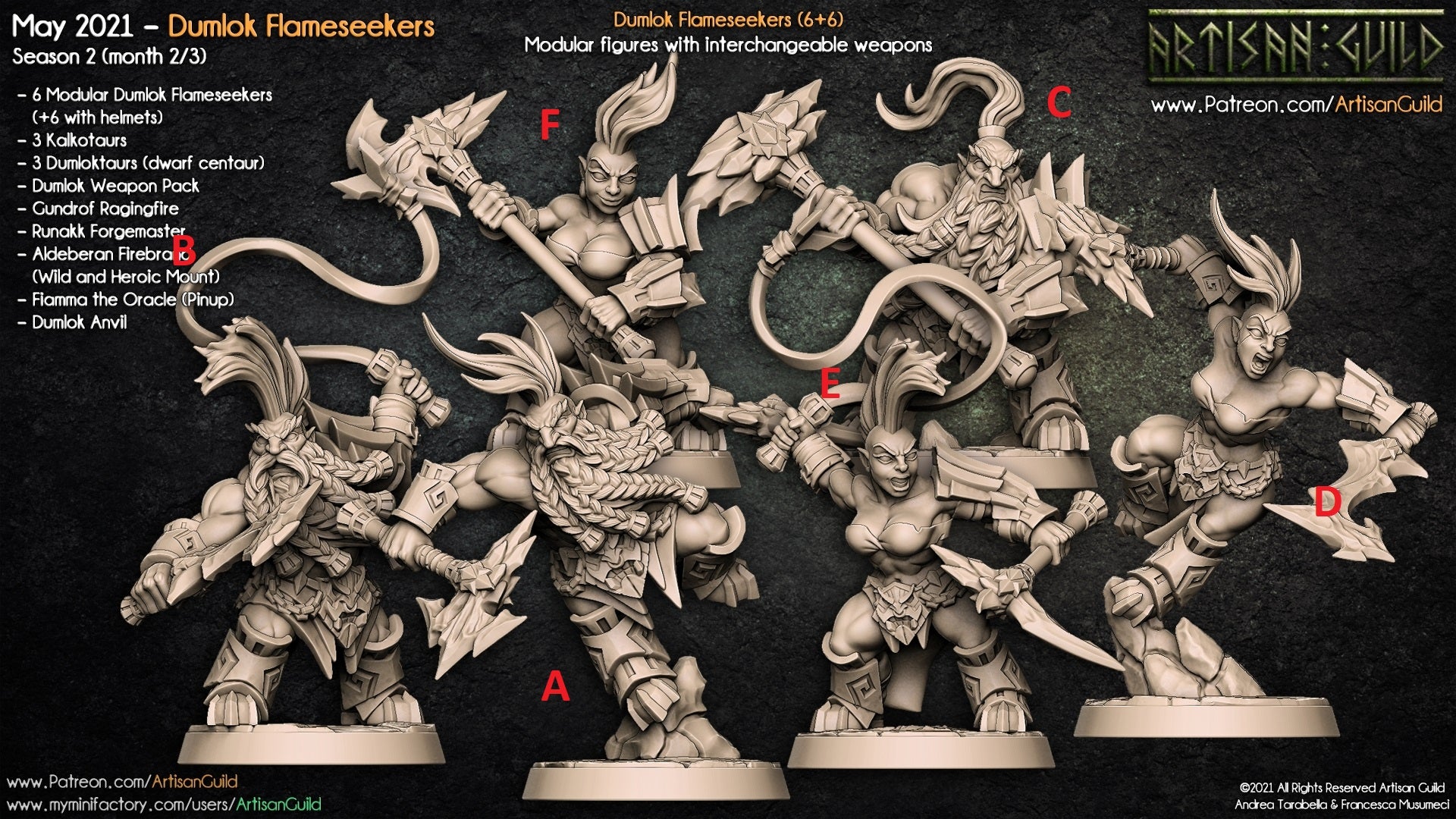 Dragon's Lair Printed Mini: Dumlok Flameseekers Set | Odin's Place