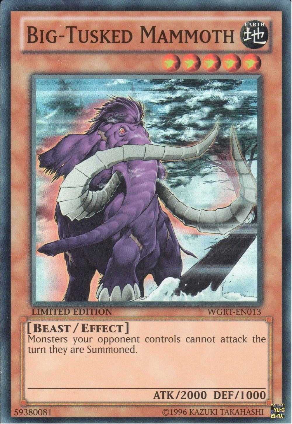 Big-Tusked Mammoth [WGRT-EN013] Super Rare | Odin's Place