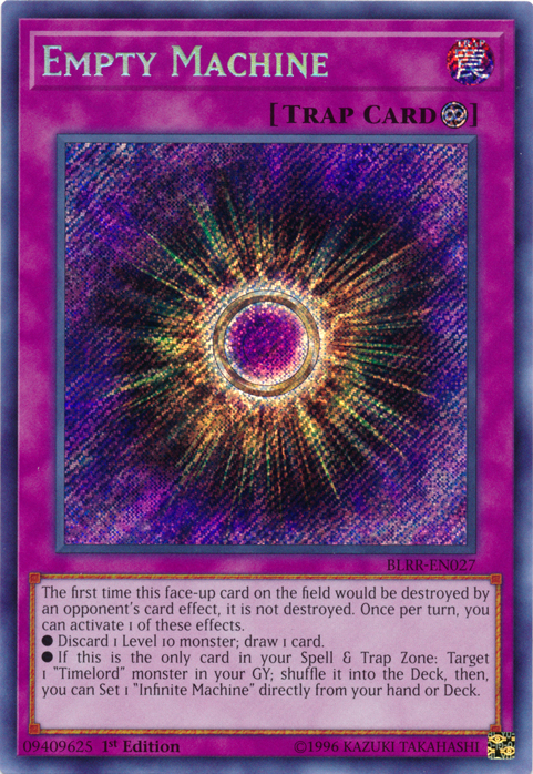 Empty Machine [BLRR-EN027] Secret Rare | Odin's Place