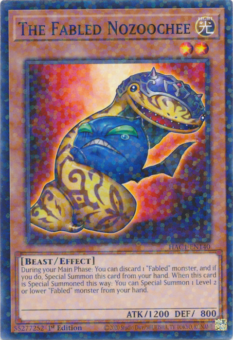The Fabled Nozoochee (Duel Terminal) [HAC1-EN140] Common | Odin's Place