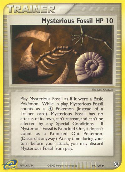 Mysterious Fossil (91/100) [EX: Sandstorm] | Odin's Place