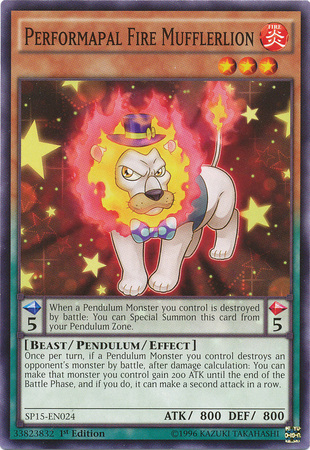 Performapal Fire Mufflerlion [SP15-EN024] Common | Odin's Place