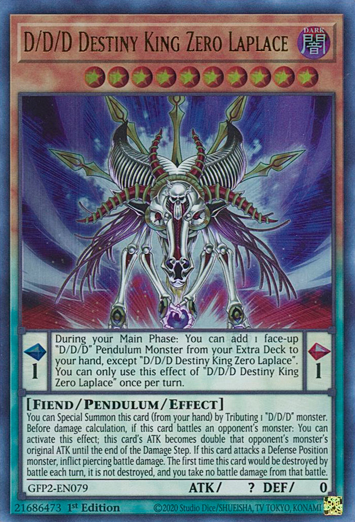 D/D/D Destiny King Zero Laplace [GFP2-EN079] Ultra Rare | Odin's Place