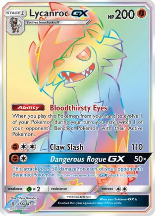 Lycanroc GX (156/145) (Secret) Sun & Moon Guardians Rising | Odin's Place