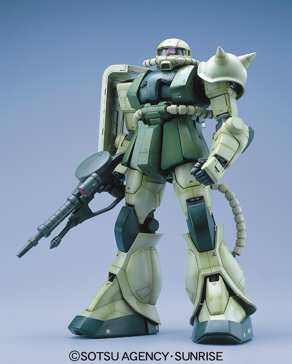 Gundam MS-06F Zaku II Green, Bandai PG | Odin's Place