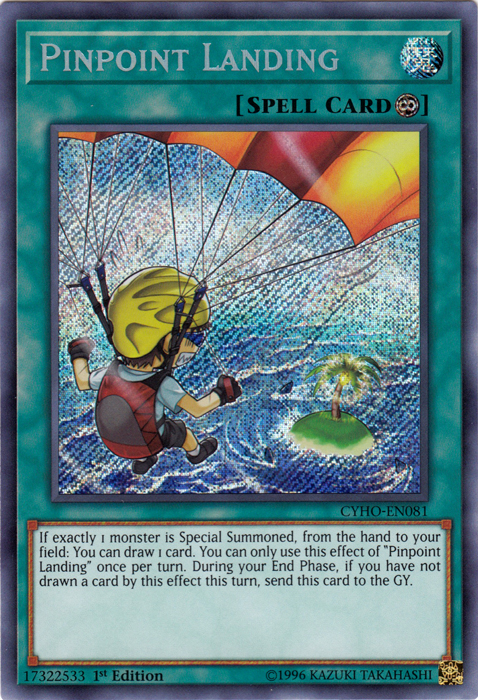 Pinpoint Landing [CYHO-EN081] Secret Rare | Odin's Place