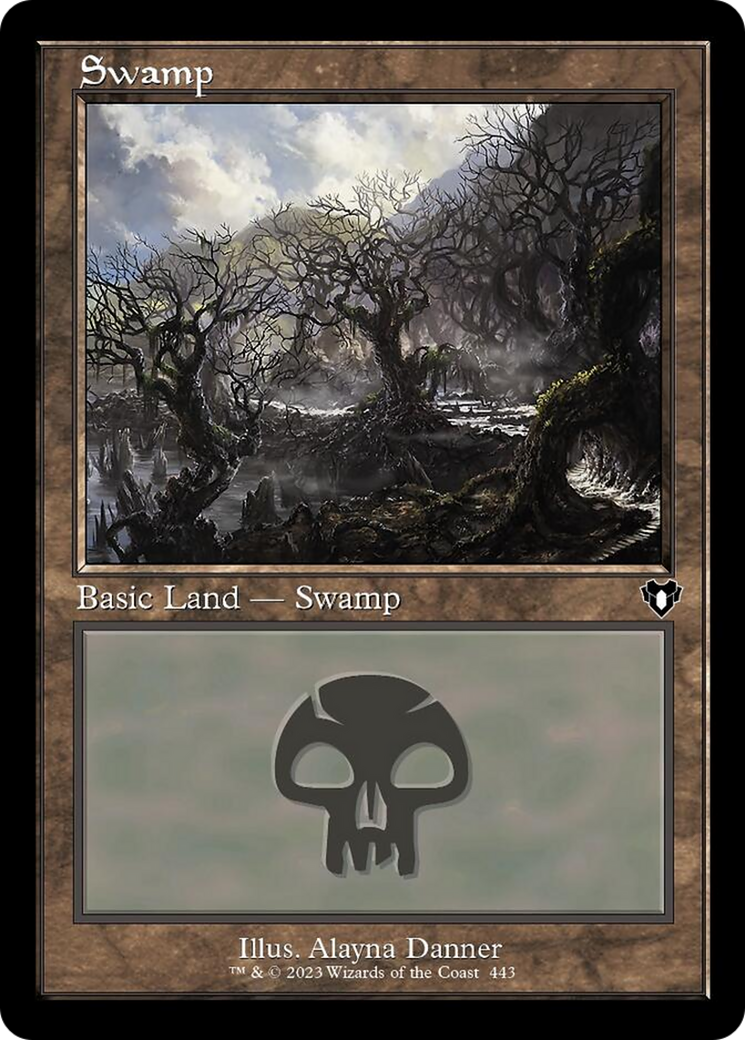 Swamp (443) (Retro) [Commander Masters] | Odin's Place